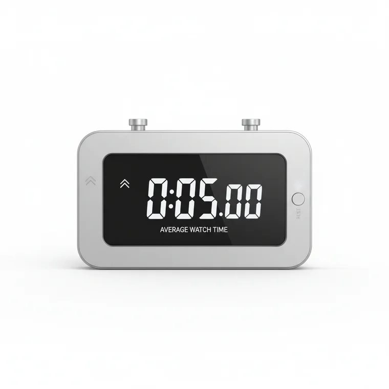 Wykres analityki wideo pokazujący rosnący Average Watch Time oraz zaangażowanie widzów w treści marki w social mediach