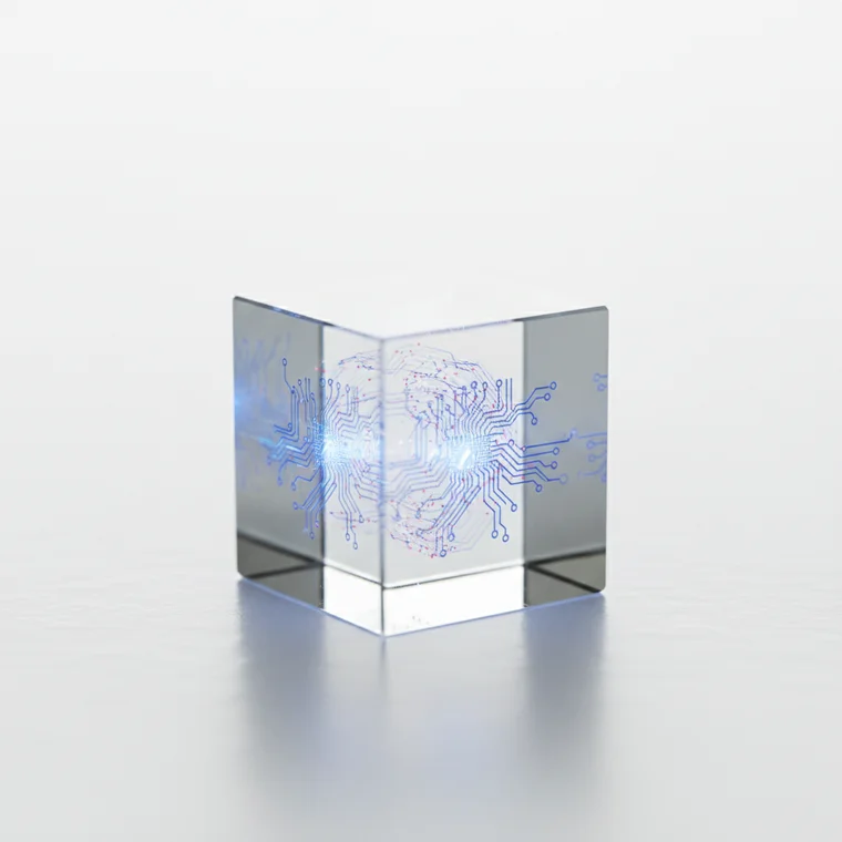 Wizualizacja systemu rekomendacji YouTube, pokazująca algorytm analizujący filmy i zachowania widzów, aby zwiększać zasięgi treści