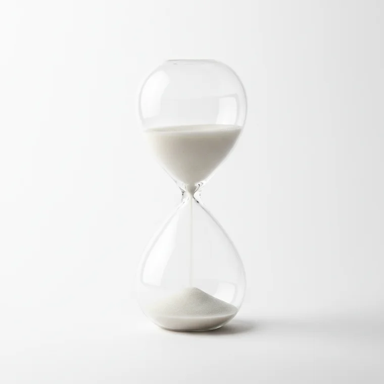 Wizualizacja użytkownika czytającego post w social media i analizującego długość podpisu a czas spędzony na treści