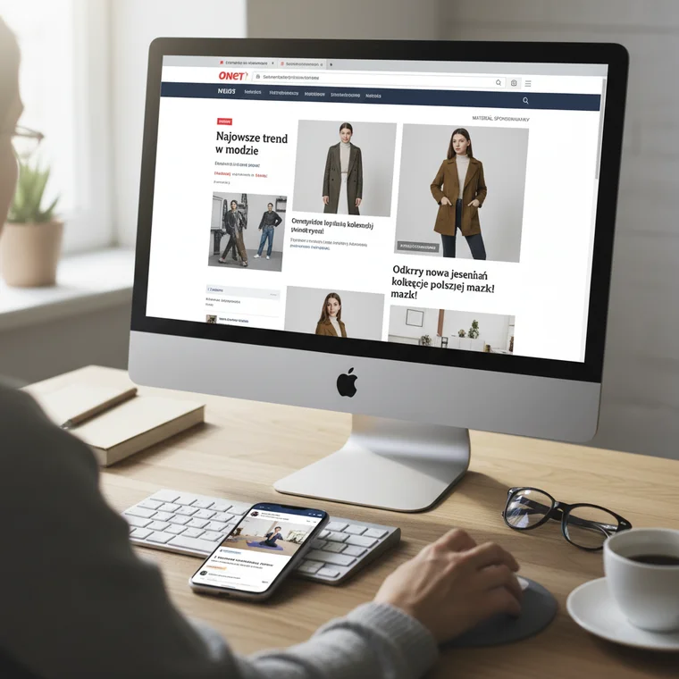 Grafika pokazująca porównanie tradycyjnych reklam i native content, z zaznaczeniem lepszego zaangażowania i zasięgów natywnych treści