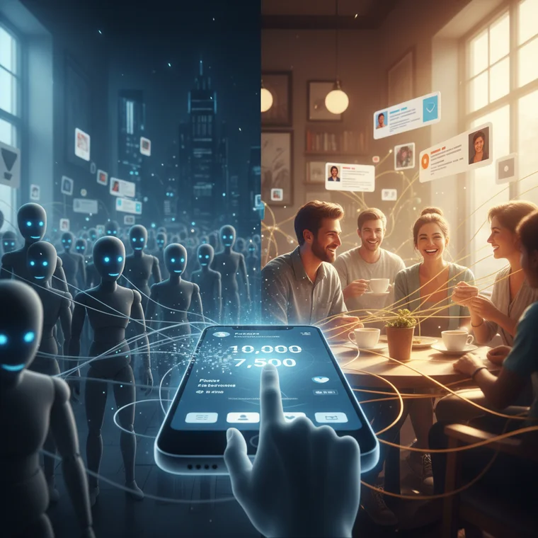 Twórca na Instagramie odpowiadający na komentarze społeczności, budujący autentyczne relacje i zaangażowanie obserwujących