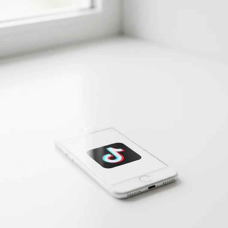 Osoba analizująca na ekranie telefonu, jak działa remix na TikToku dla rozwoju marki i zwiększania zasięgów w social media