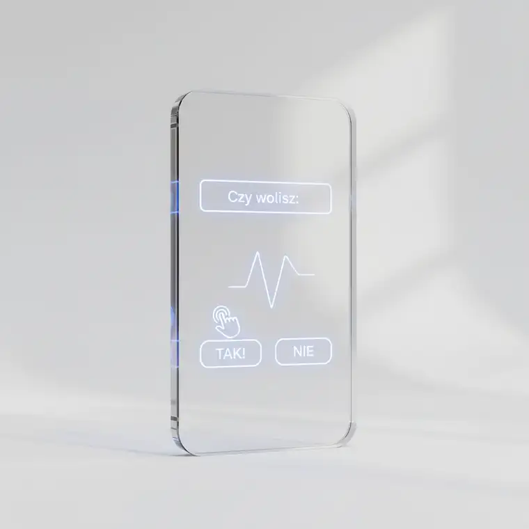 Smartfon z widokiem stories z ankietą, użytkownik głosuje, co pokazuje, dlaczego stories z ankietami mają lepszy engagement i zwiększają interakcje