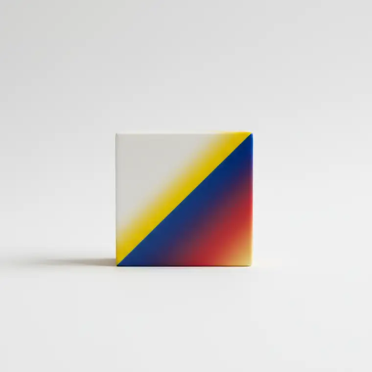 Minimalistyczna kompozycja grafiki z białym i kolorowym tłem porównująca wpływ tła na odbiór treści w social mediach