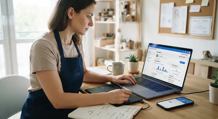 Płatne reklamy na Facebooku i promowanie postów na koncie firmowym - panel Meta Business Suite z kampaniami